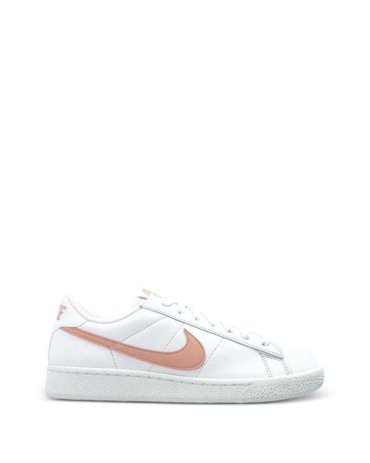 Nike White Baskets En Cuir