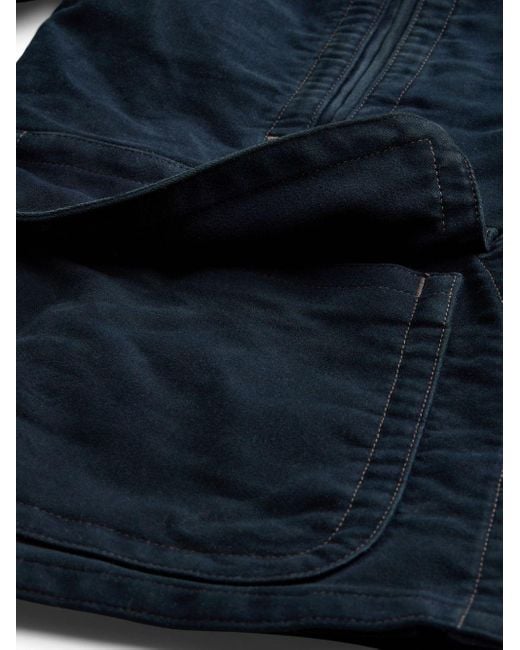 RRL Blue Moleskin Jacket for men