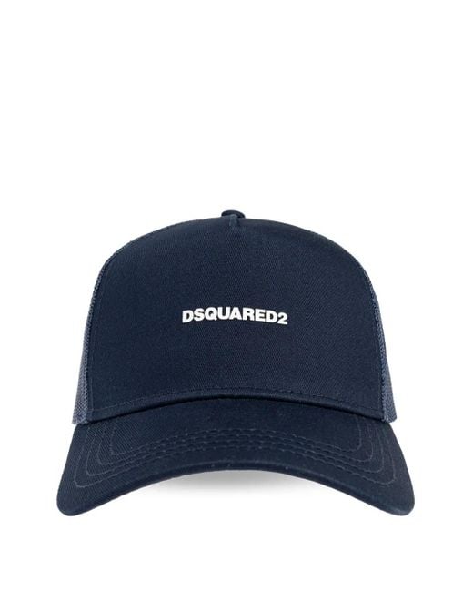 メンズ DSquared² ロゴ キャップ Blue