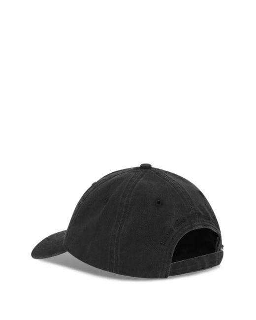 Ganni Black Canvas Cap