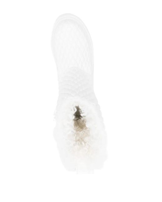 Casadei White Generation C Dome Boots