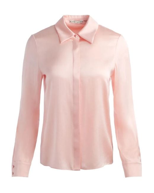 Alice + Olivia Pink Willa Hemd