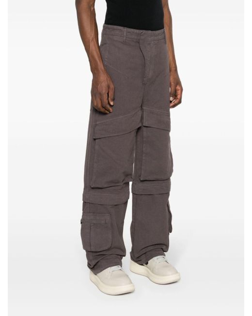 Entire studios Gray Hard Cotton Cargo Trousers