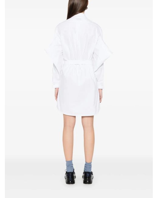 KENZO Mini-Blousejurk in het White