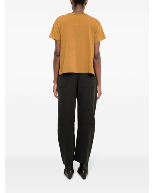 UMA | Raquel Davidowicz Yellow Short-sleeve Cotton T-shirt
