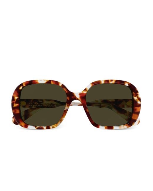 Chloé Brown Round Frame Sunglasses