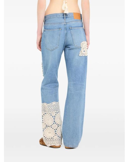 Alanui Blue Island's Diary Jeans