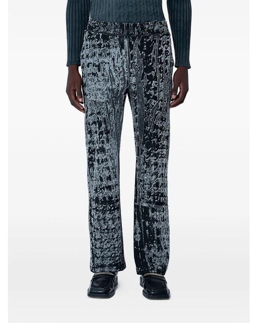 DIESEL Blue P-Corr Elasticated-Waistband Trousers for men
