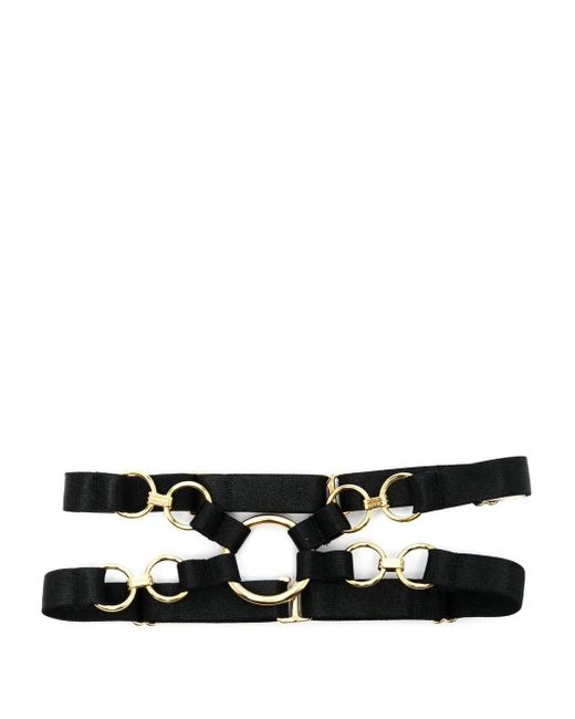 Bordelle Black Kleio Double-strap Bondage Collar