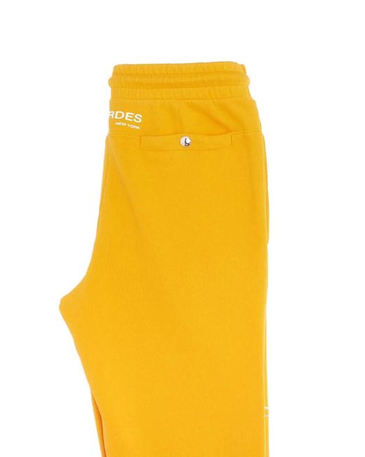Lourdes Yellow Rhinestone Zip Track Pants