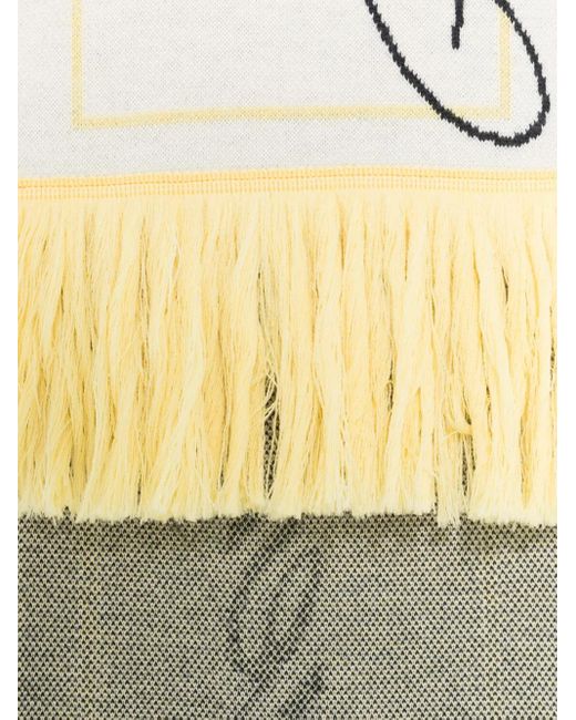 Jacquemus White L'Echarpe Liga Scarf