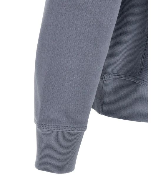Carhartt Blue American Script Half-Zip Sweatshirt for men