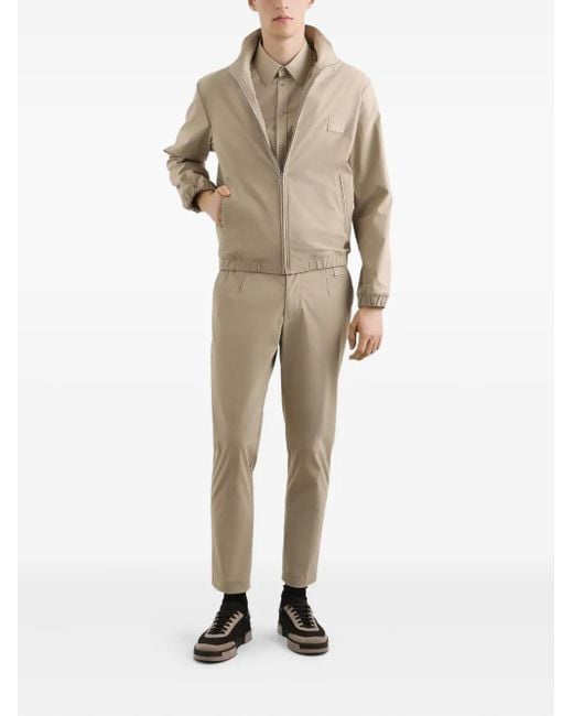 Dolce & Gabbana Natural Logo-Patch Lightweight Jacket for men