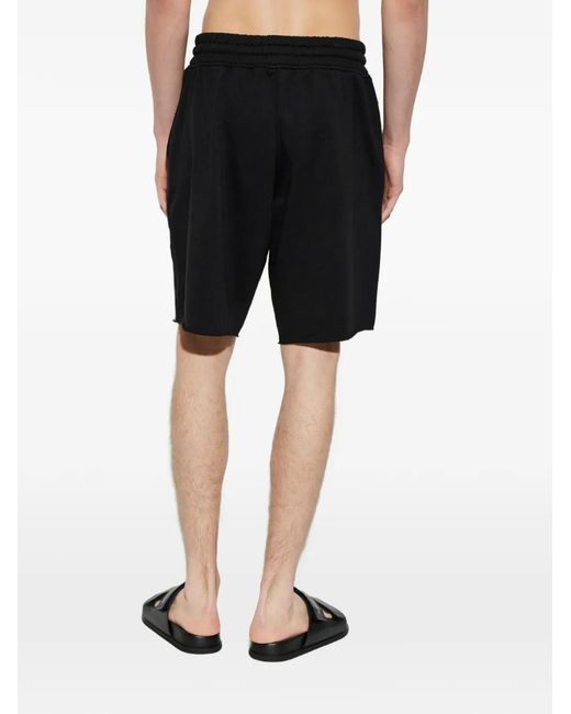 AllSaints Black Helix Drawstring Shorts for men