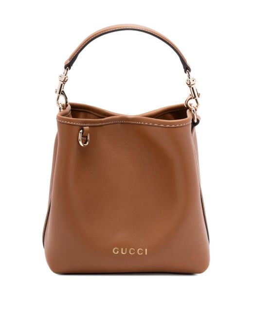 Gucci レザー トートバッグ Brown