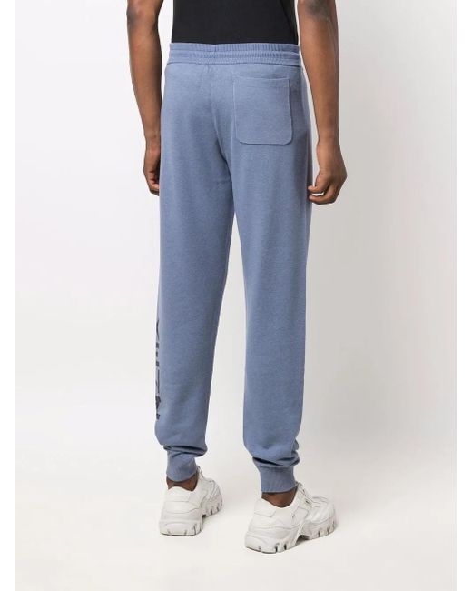 KENZO Blue Logo Print Track Pants for men