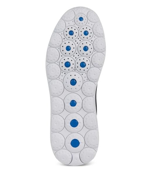 Geox Blue Spherica Mesh-Panel Suede Sneakers for men