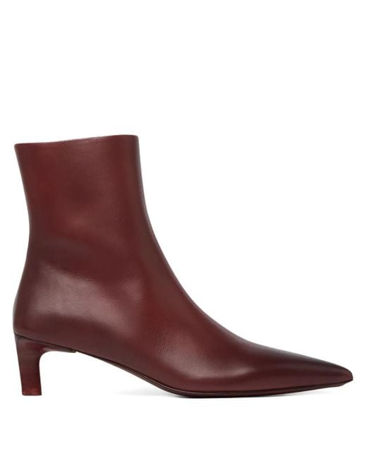 Marsèll Brown Aculeo Basalt Kitten-Heel-Stiefel Mit Spitzer Kappe