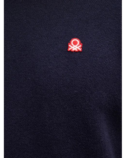 Benetton Pullover Mit Logo-Patch in Blue für Herren