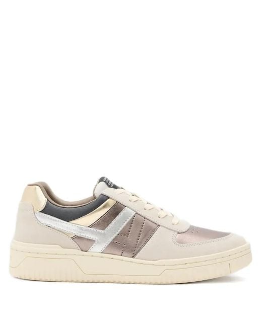 AllSaints White Vix Panelled Retro Sneakers