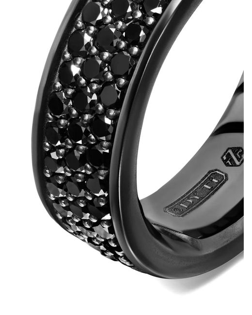 David Yurman Black Streamline Band Ring for men