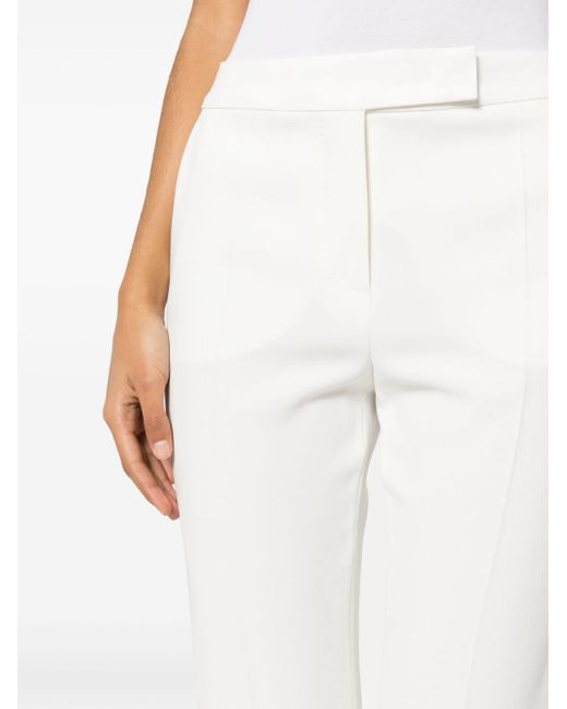 Pantaloni dritti di Max Mara in White