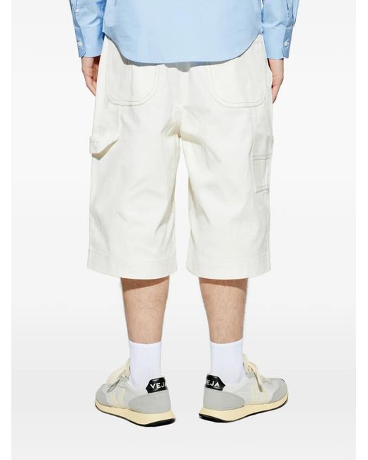 Pantalones Vaqueros Cortos Con Botones AMI de hombre de color White