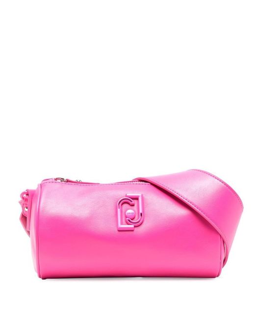 Liu Jo Logo-plaque Shoulder Bag in Pink | Lyst