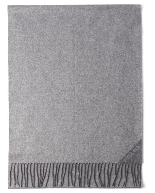 Sciarpa Con Stampa di Prada in Gray