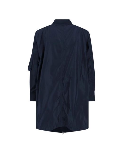 Aspesi Blue Zip-Up Coat