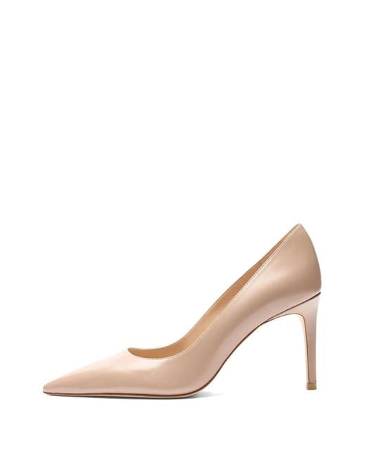 Stuart Weitzman Pink Stuart Power 85 Pointed-Toe Pumps