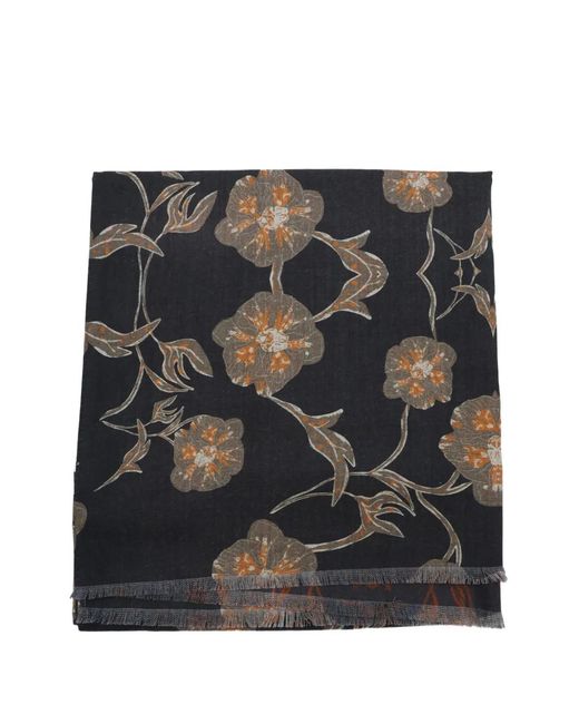 Altea Schal Mit Jacquard-Blumenmuster in Black für Herren