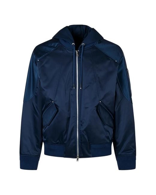 Moose Knuckles Blue Bomber Jackets for men