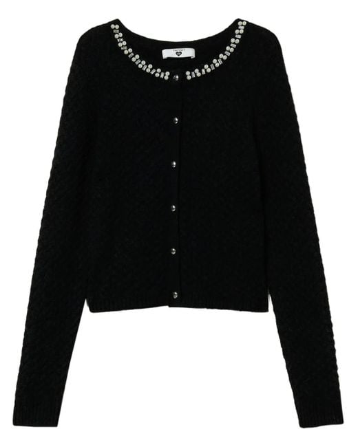 Twinset エンブロイダリー カーディガン Black
