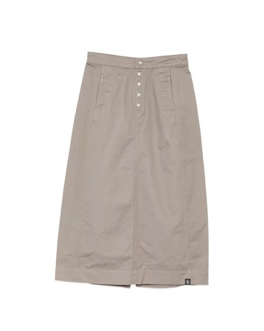 SPORT b. by agnès b. Gray Side-Slash Twill Skirt