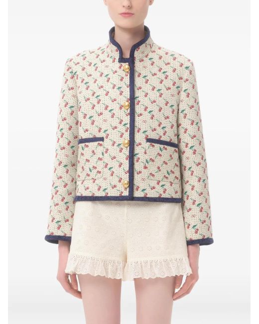 ジャケット Valentino Garavani Embroidered Jacquard Jacket Valentino Garavani Embroidered Linen Jacket | Neiman Marcus