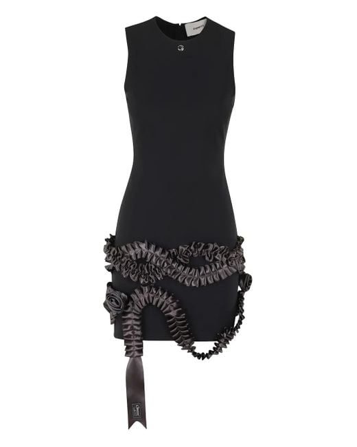 Coperni Ribbon Mini-Jurk in het Black