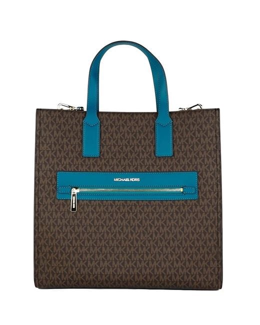 Michael Kors Blue Large Kenly Tote Bag