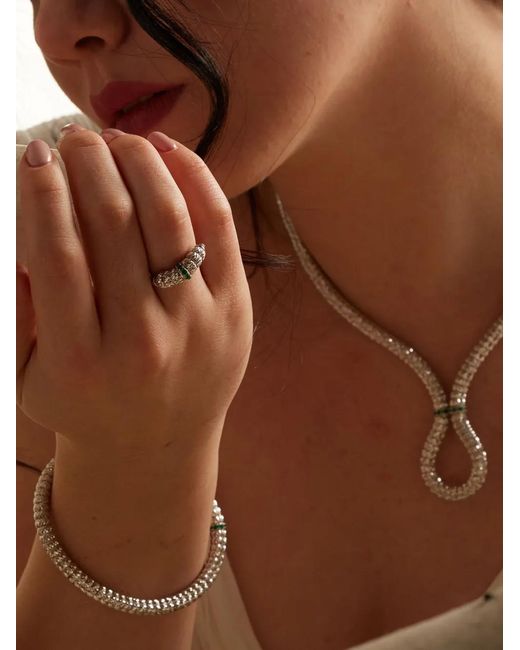 Officina Bernardi White 18Kt Enigma Emerald Ring