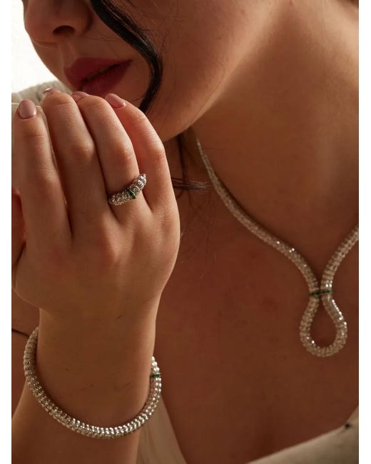 Officina Bernardi White 18Kt Enigma Emerald Ring