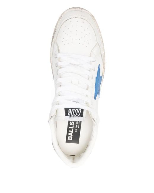 Golden Goose Deluxe Brand Blue Ball Star 2 Star-Detail Leather Sneakers for men
