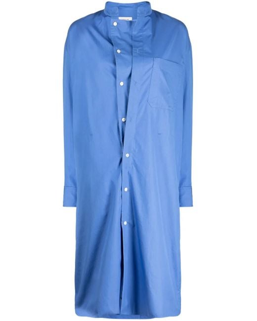 Lemaire Blue Organic-Cotton Poplin Shirtdress