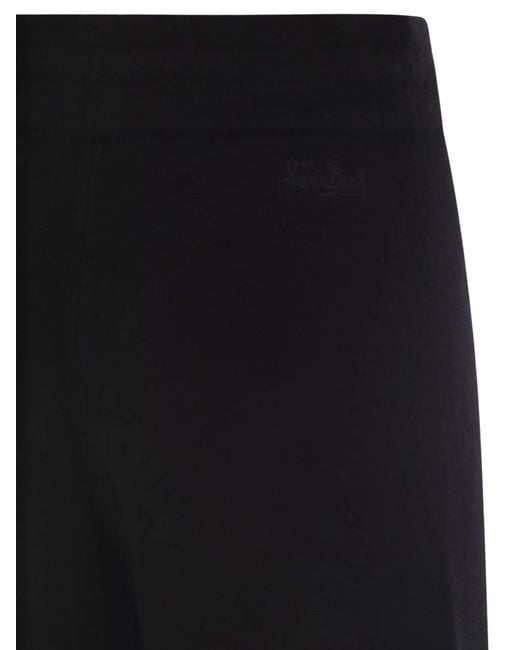 Mc2 Saint Barth Black Pantalon À Lien De Resserrage