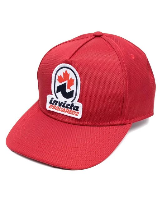 DSquared² Red Baseball Cap for men