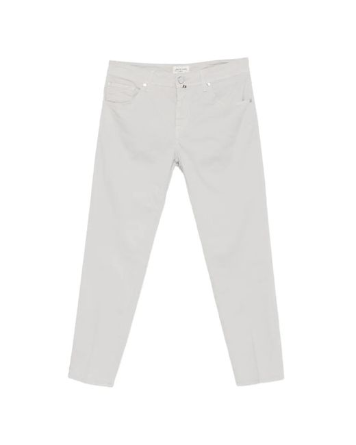 Jacob Cohen White Regular Trousers for men