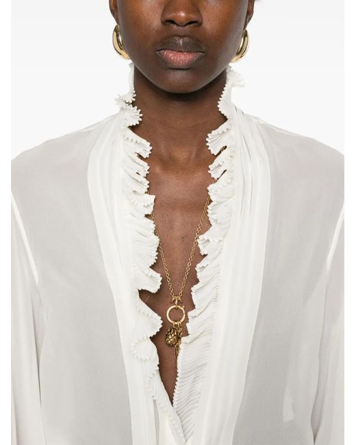 Tom Ford White Silk Georgette Shirt