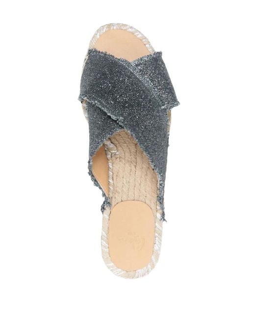Castaner Gray Palmera Flat Espadrilles