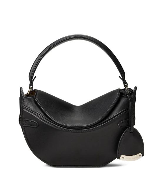 Ralph Lauren Black Top-Handle Leather Mini Bag
