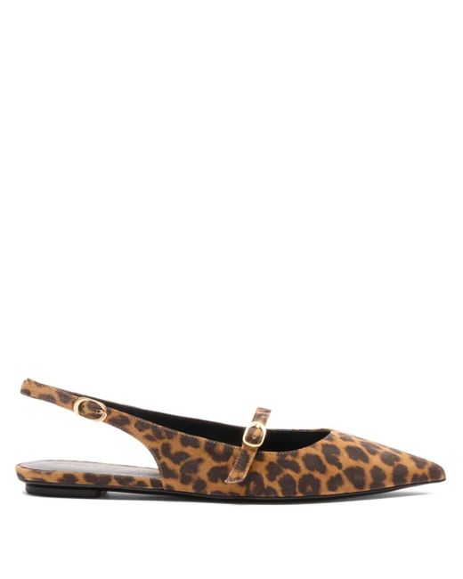 Stuart Weitzman White Spitze Emilia Slingback-Pumps