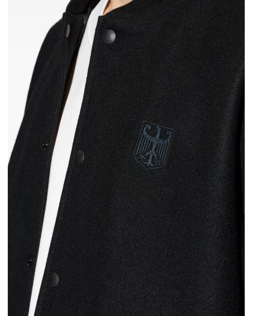 Vetements Black Veste Bomber À Étoiles Imprimées Embossée for men